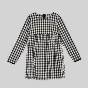 Zara Black White Gingham Dress size S